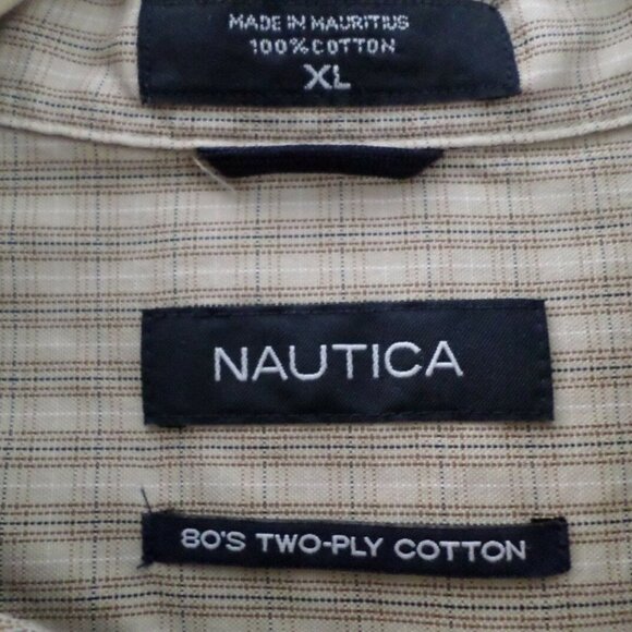 NAUTCA Brown Long Sleeve Button Down Shirt Size XL - Picture 5 of 7